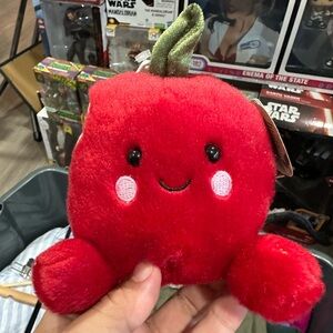 Aurora Palm Pals Crisp Red Apple plush toy.